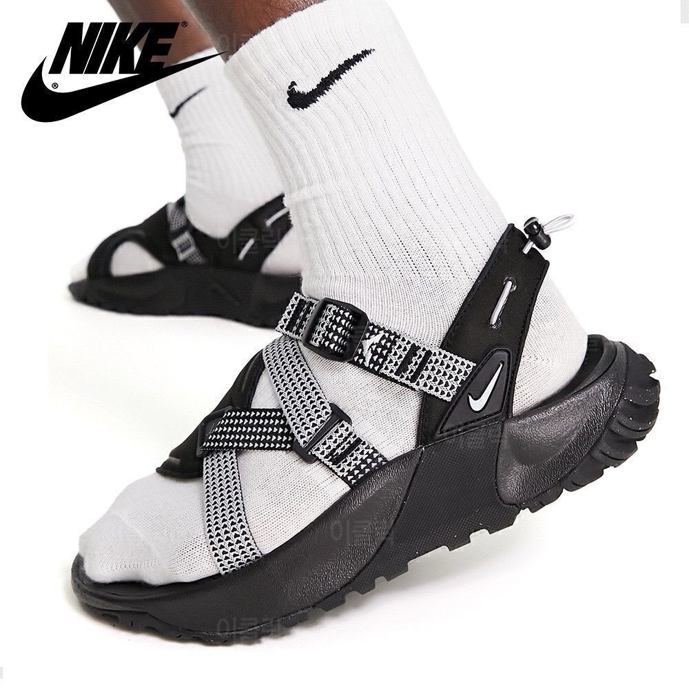 Nike Men's Dad Oneanta Sandals, Black/Pure Platinum/Wolf Grey